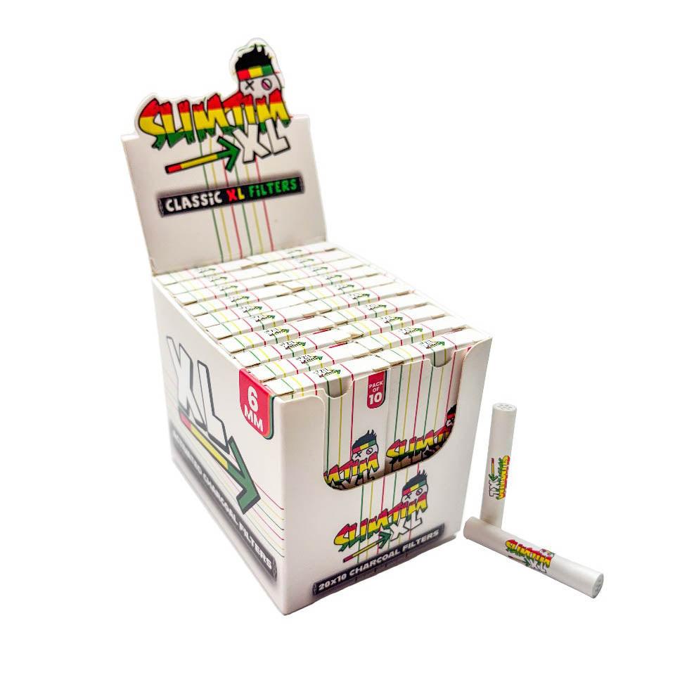 Slimjim - Classic XL Carbon Filters (6mm) (Box of 20)