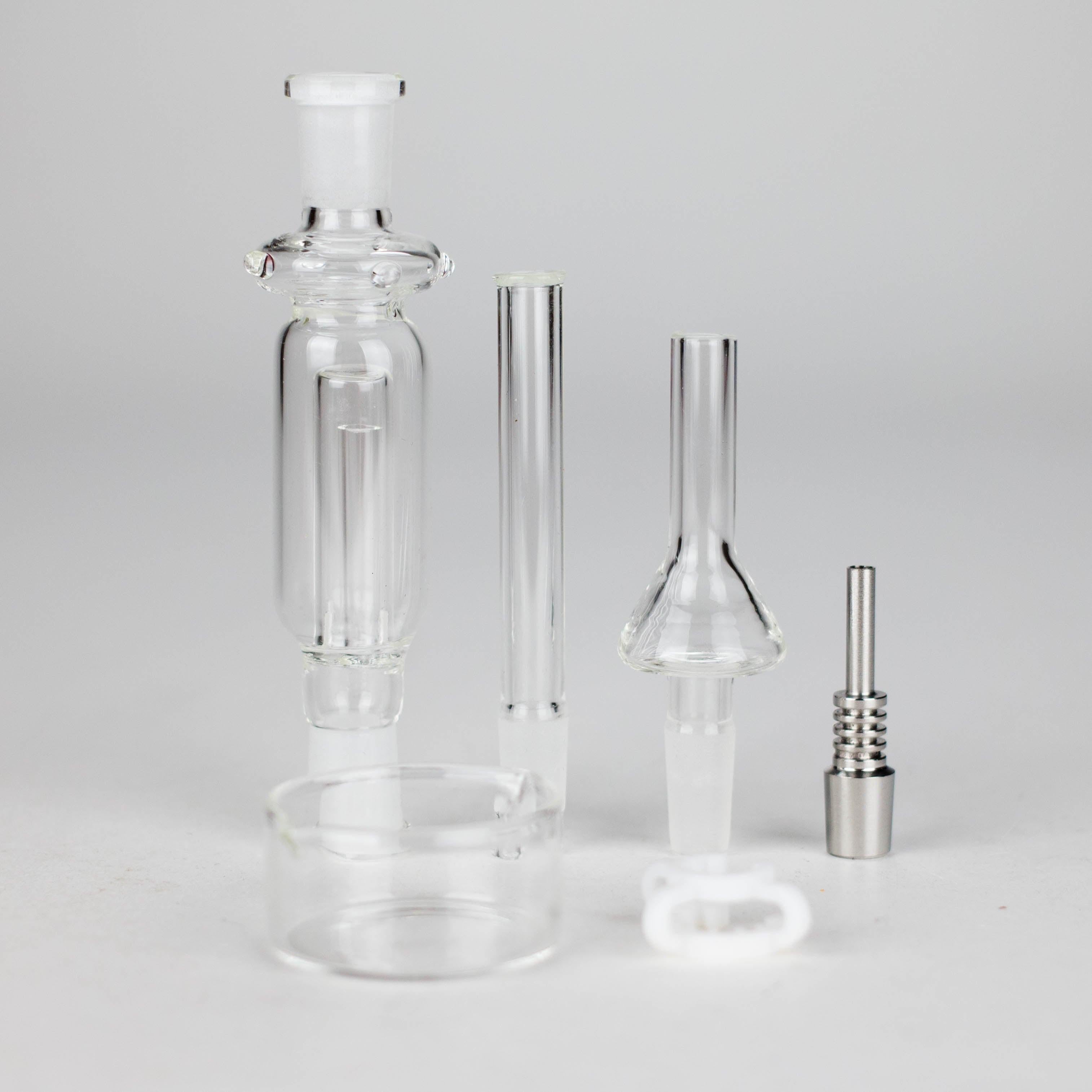 Glass Nectar Collector Kit with Titanium Tip – Complete Set in Premium Red Box Main image