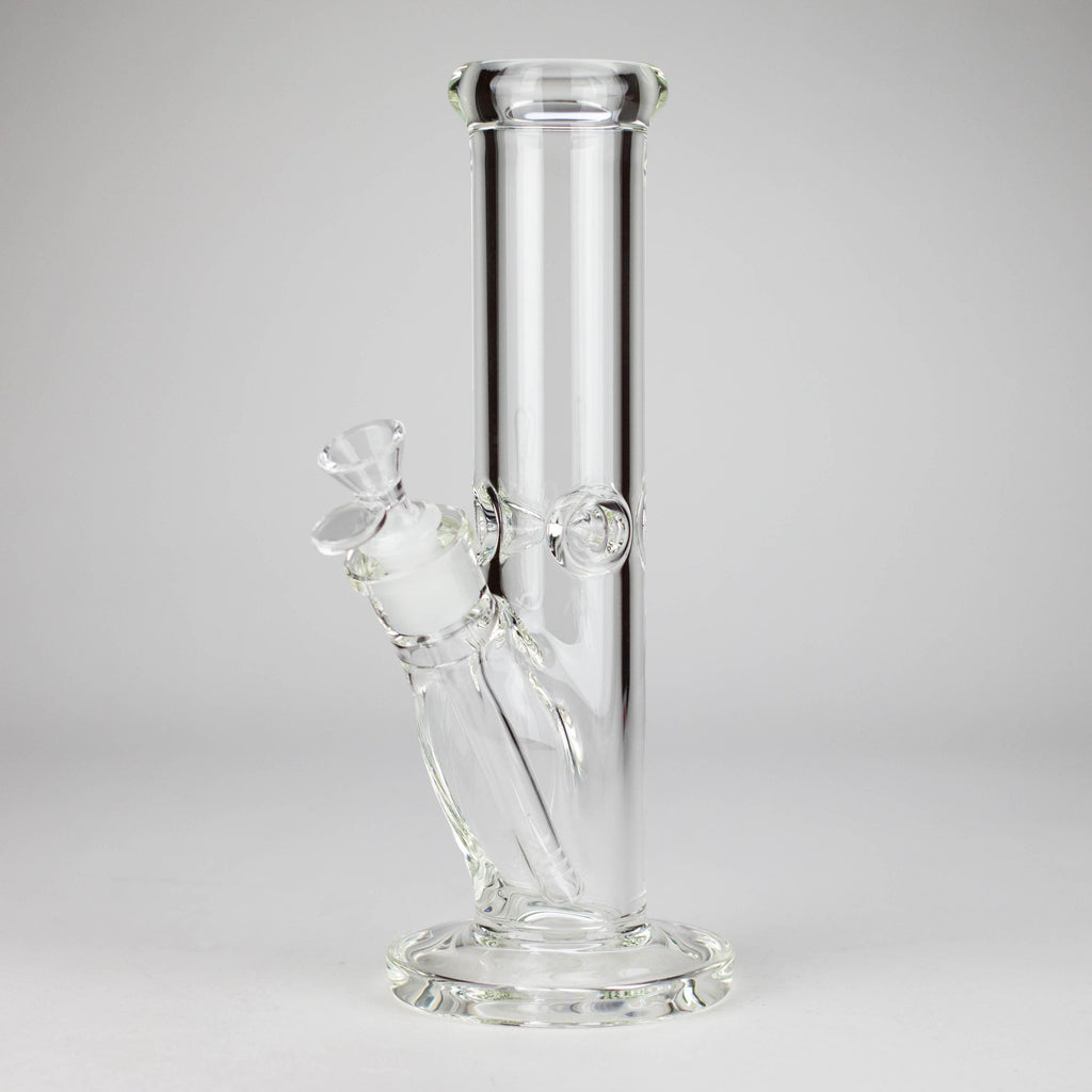 12" Cylindrical Clear Water Pipe – Straight Tube Bong | 9mm Thick
