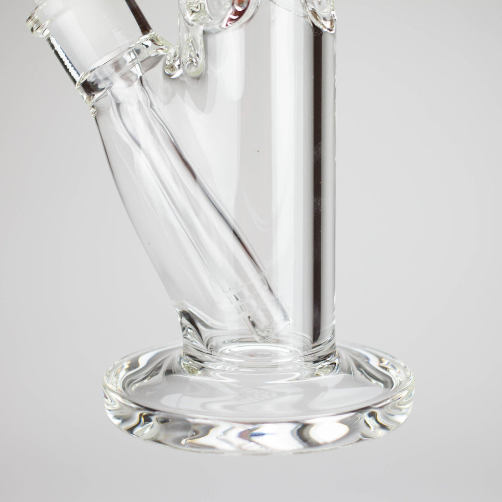 12" Cylindrical Clear Water Pipe – Straight Tube Bong | 9mm Thick