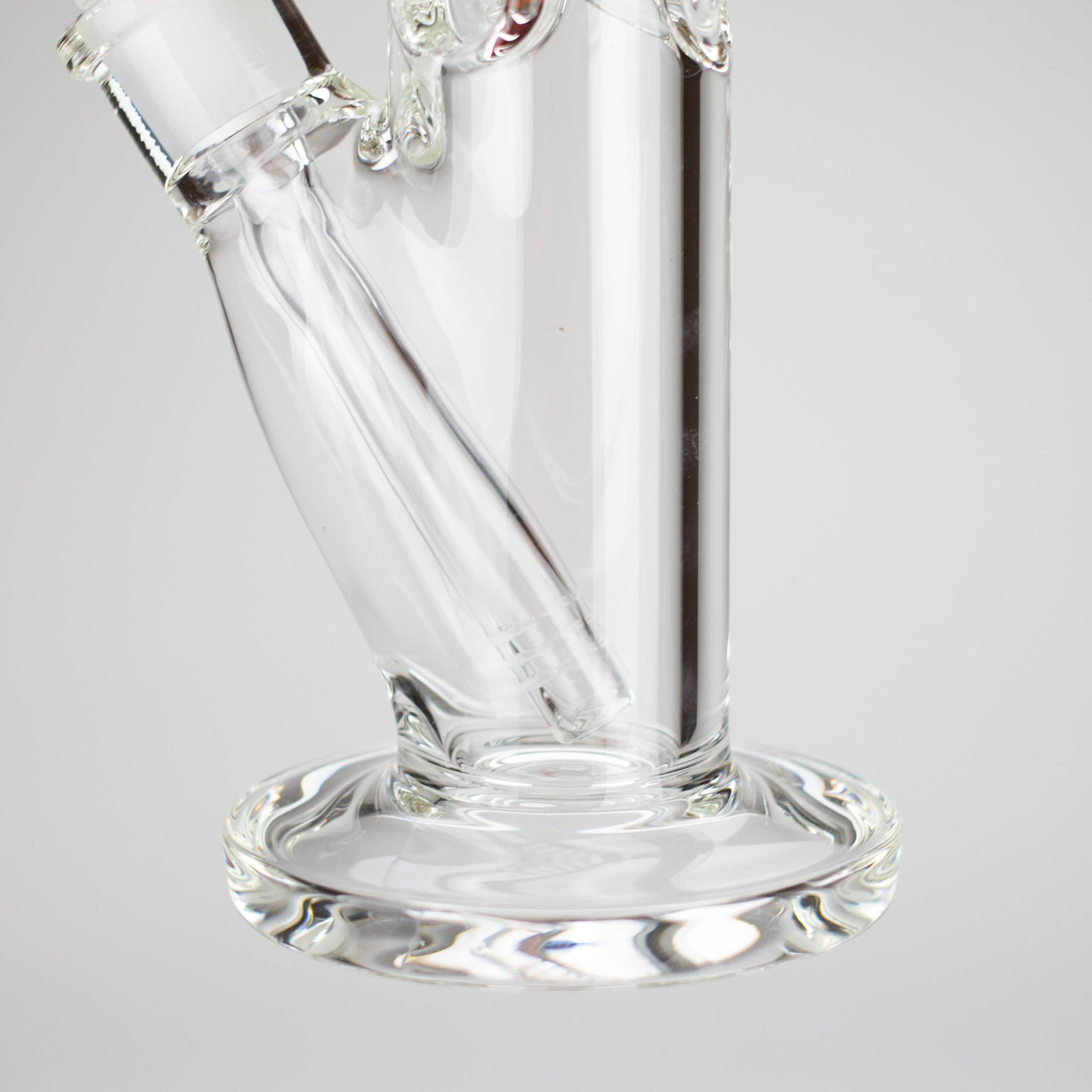 12" Cylindrical Clear Water Pipe – Straight Tube Bong | 9mm Thick