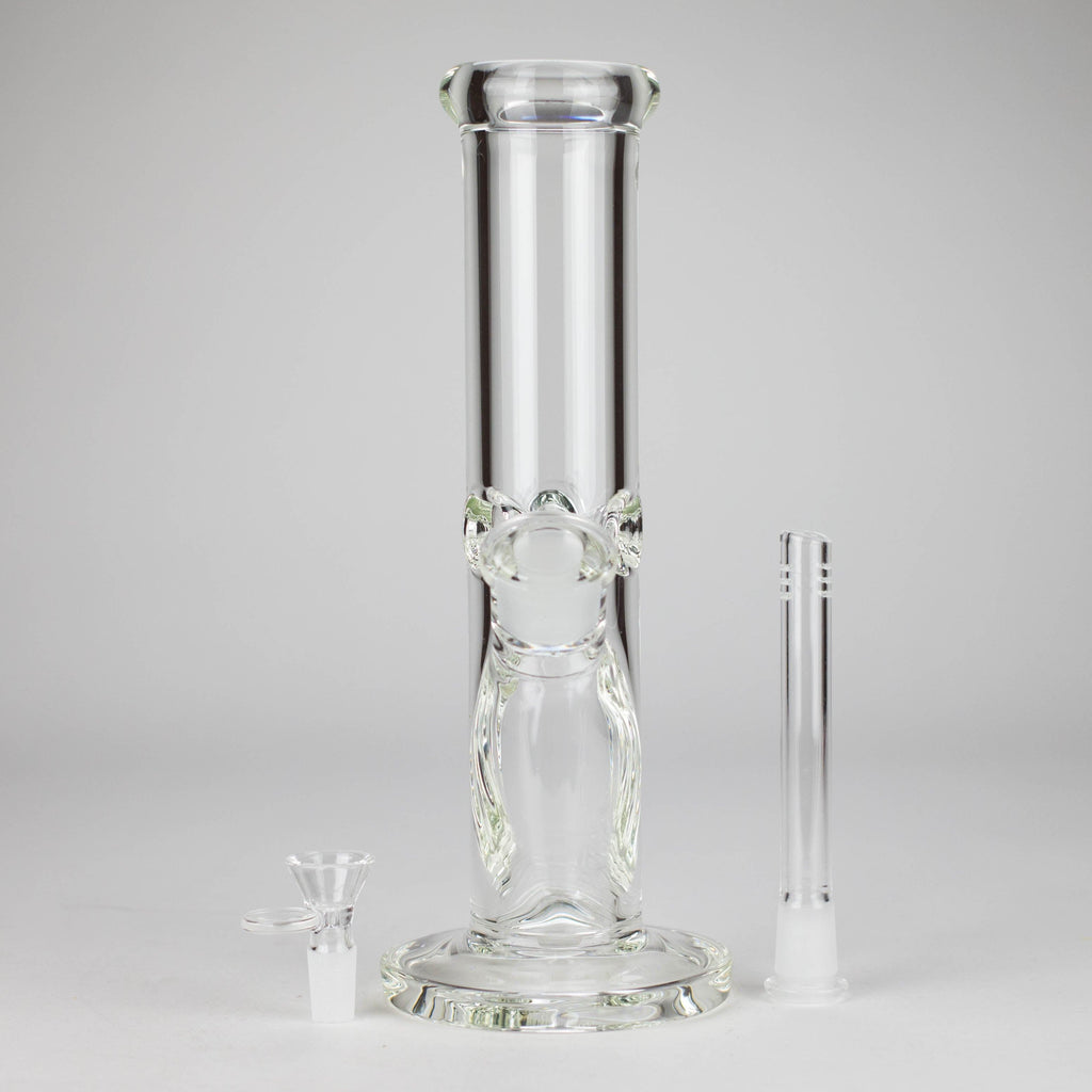 12" Cylindrical Clear Water Pipe – Straight Tube Bong | 9mm Thick