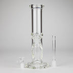 12" Cylindrical Clear Water Pipe – Straight Tube Bong | 9mm Thick