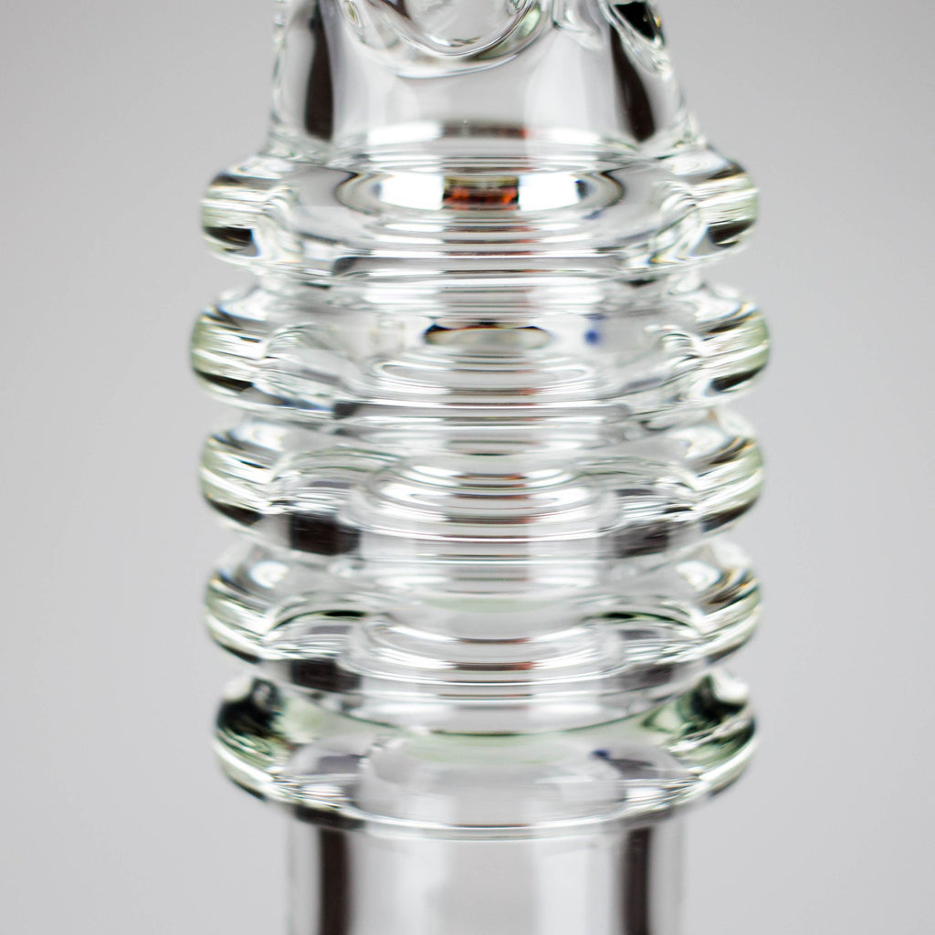 17" Ring Style Beaker Glass Bong – Spiral Neck | Ice Catcher | 14mm Bowl Joint