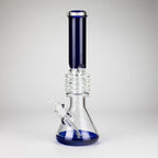 17" Ring Style Beaker Glass Bong – Spiral Neck | Ice Catcher | 14mm Bowl Joint