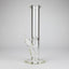 15" Cylindrical Clear Glass Water Pipe – 7mm Thick with Ice Catcher Straight Tube Bong with Wide Base & Deep Bowl