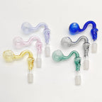 Colorful Skull Oil Burner Pipe Bowl