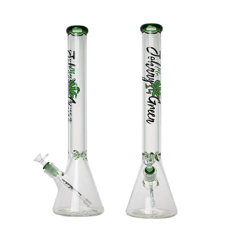 Johnny Green | 20″ 9mm Beaker with Elephant Joint and Grid Percolator Slide – Green (MJG-004) Main image