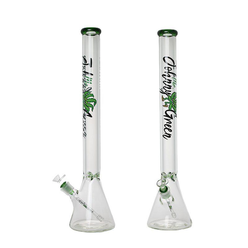 Johnny Green | 24″ 9mm Beaker with Elephant Joint and Grid Percolator Slide – Green (MJG-005) Main image