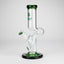 NG | 12" Zong Straight Bong – Colored Base & Slitted Downstem [G1103]