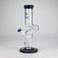 NG | 12" Zong Straight Bong – Colored Base & Slitted Downstem [G1103]