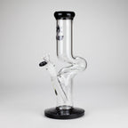NG | 12" Zong Straight Bong – Colored Base & Slitted Downstem [G1103]