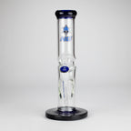 NG | 12" Zong Straight Bong – Colored Base & Slitted Downstem [G1103]