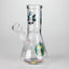 8" R&M Cartoon Beaker Glass Bong | 14mm Bowl Joint