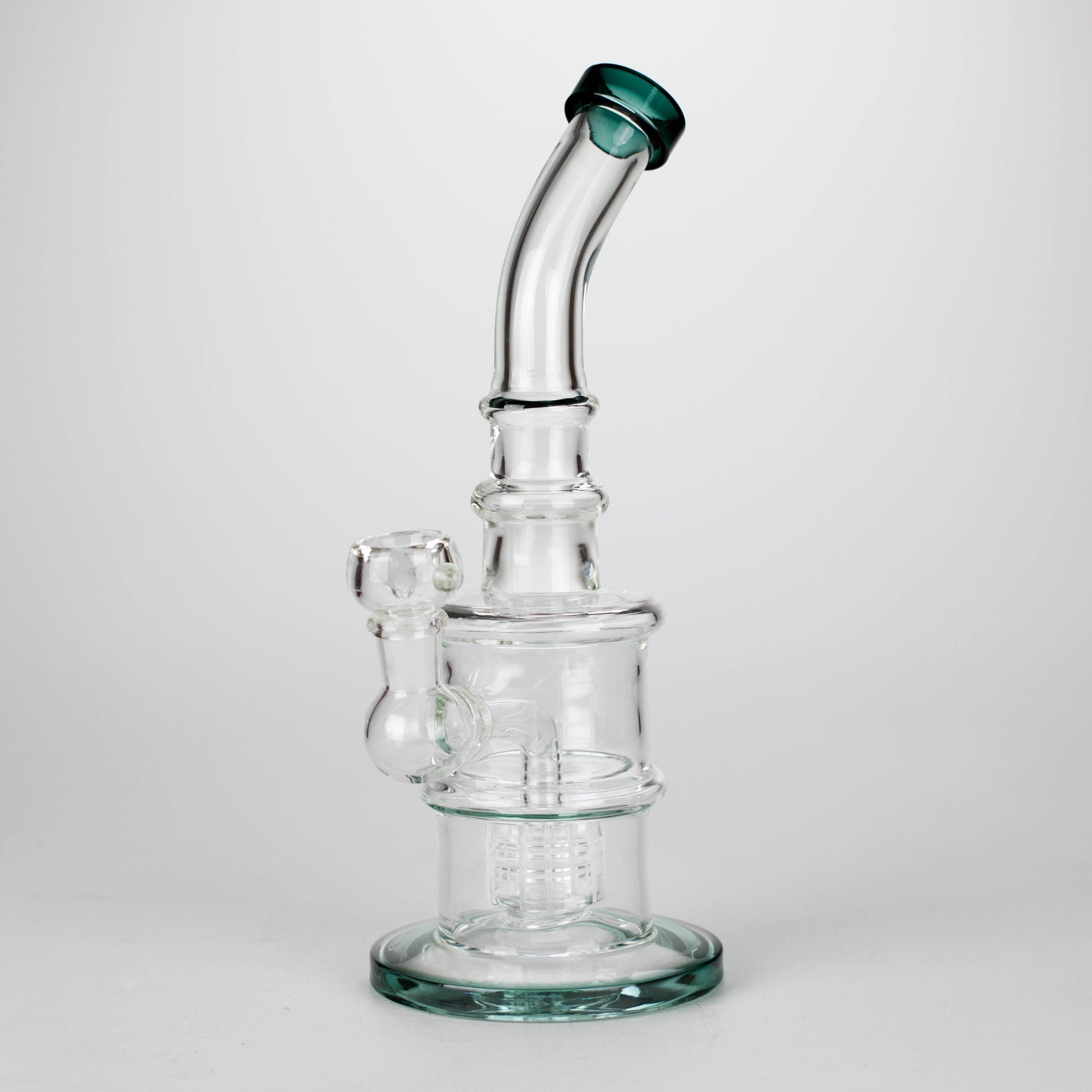 11" Glass Bong with Water Diffuser | 14mm Bowl Joint | Stemless Design