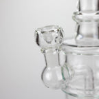 11" Glass Bong with Water Diffuser | 14mm Bowl Joint | Stemless Design