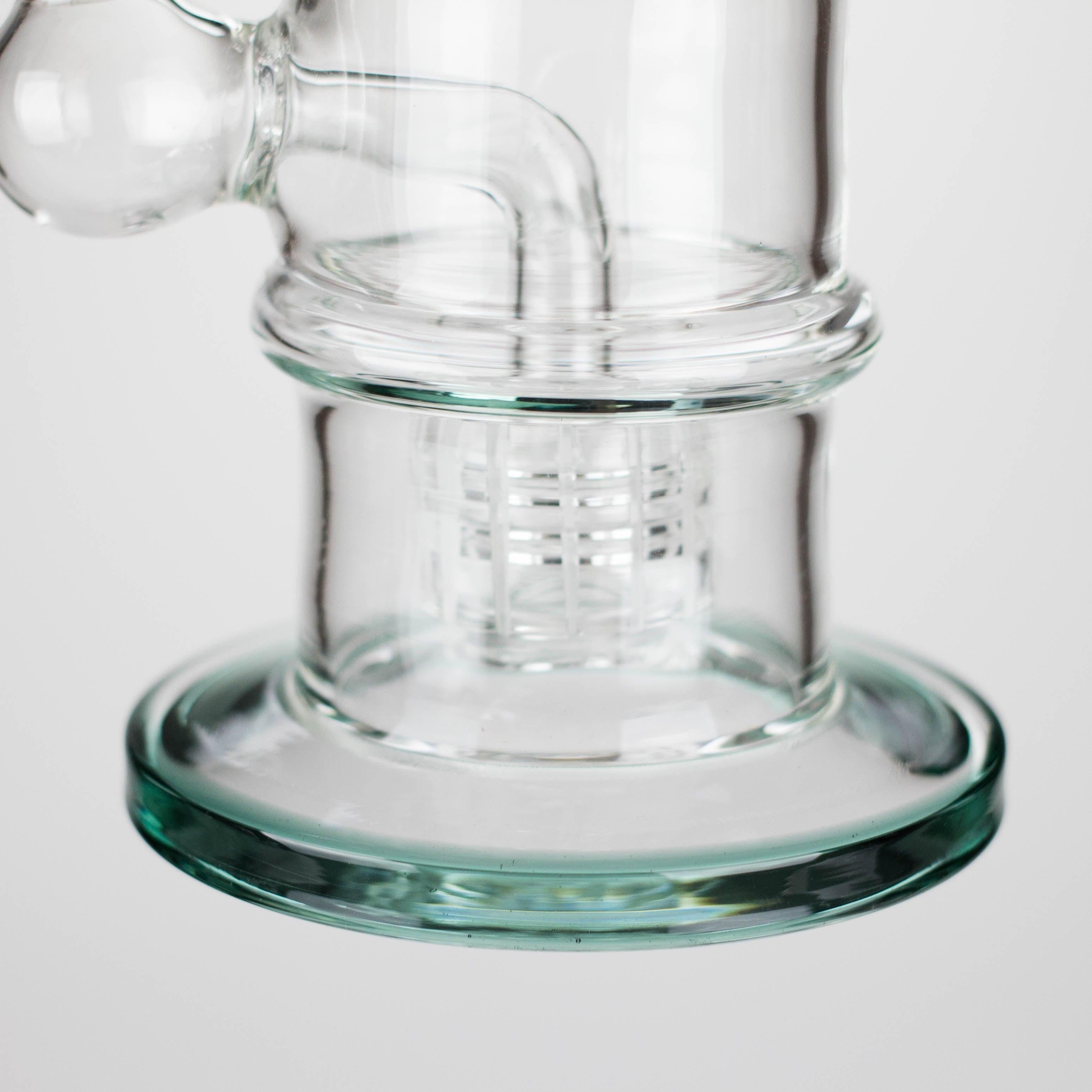 11" Glass Bong with Water Diffuser | 14mm Bowl Joint | Stemless Design