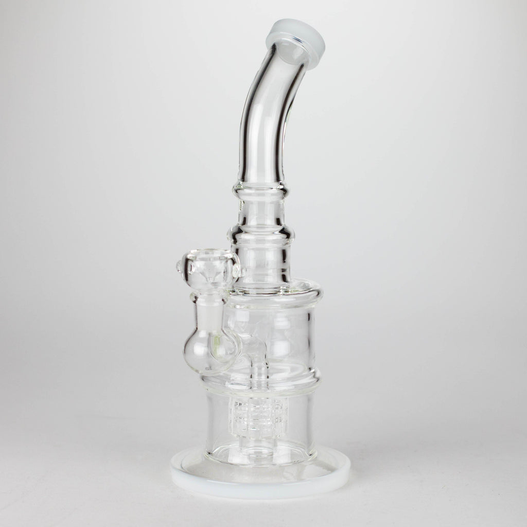 11" Glass Bong with Water Diffuser | 14mm Bowl Joint | Stemless Design