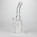 11" Glass Bong with Water Diffuser | 14mm Bowl Joint | Stemless Design