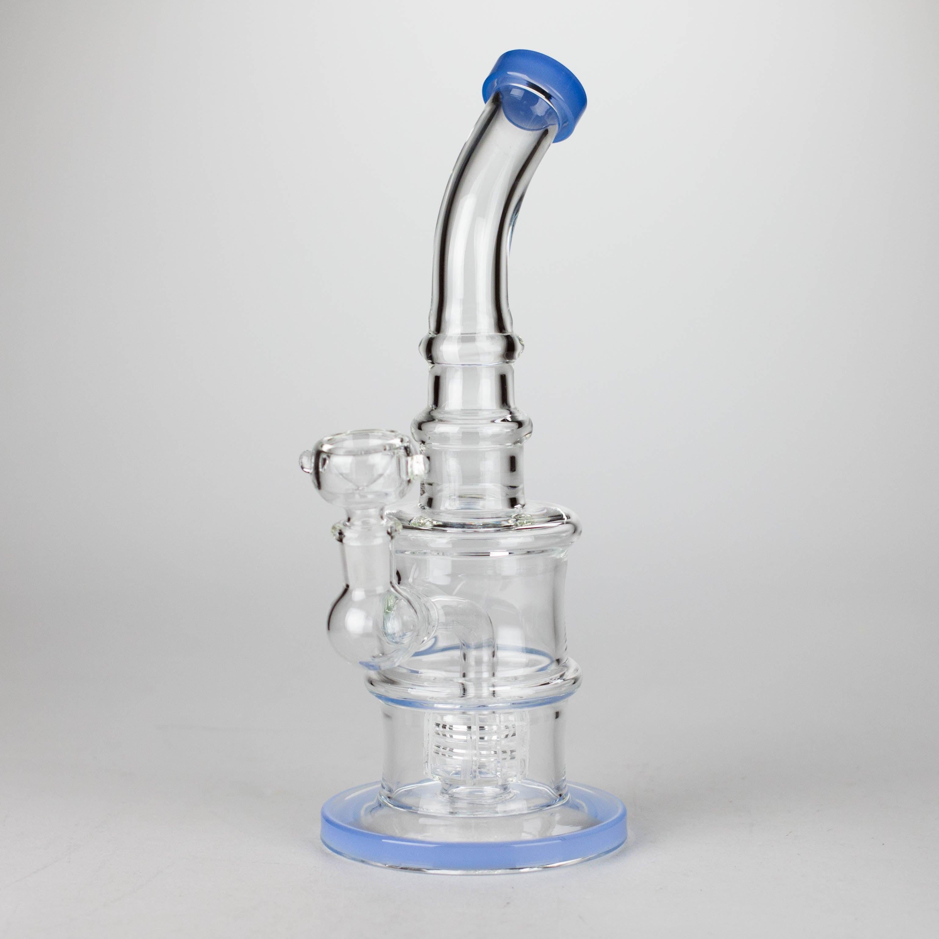 11" Glass Bong with Water Diffuser | 14mm Bowl Joint | Stemless Design Secondary image