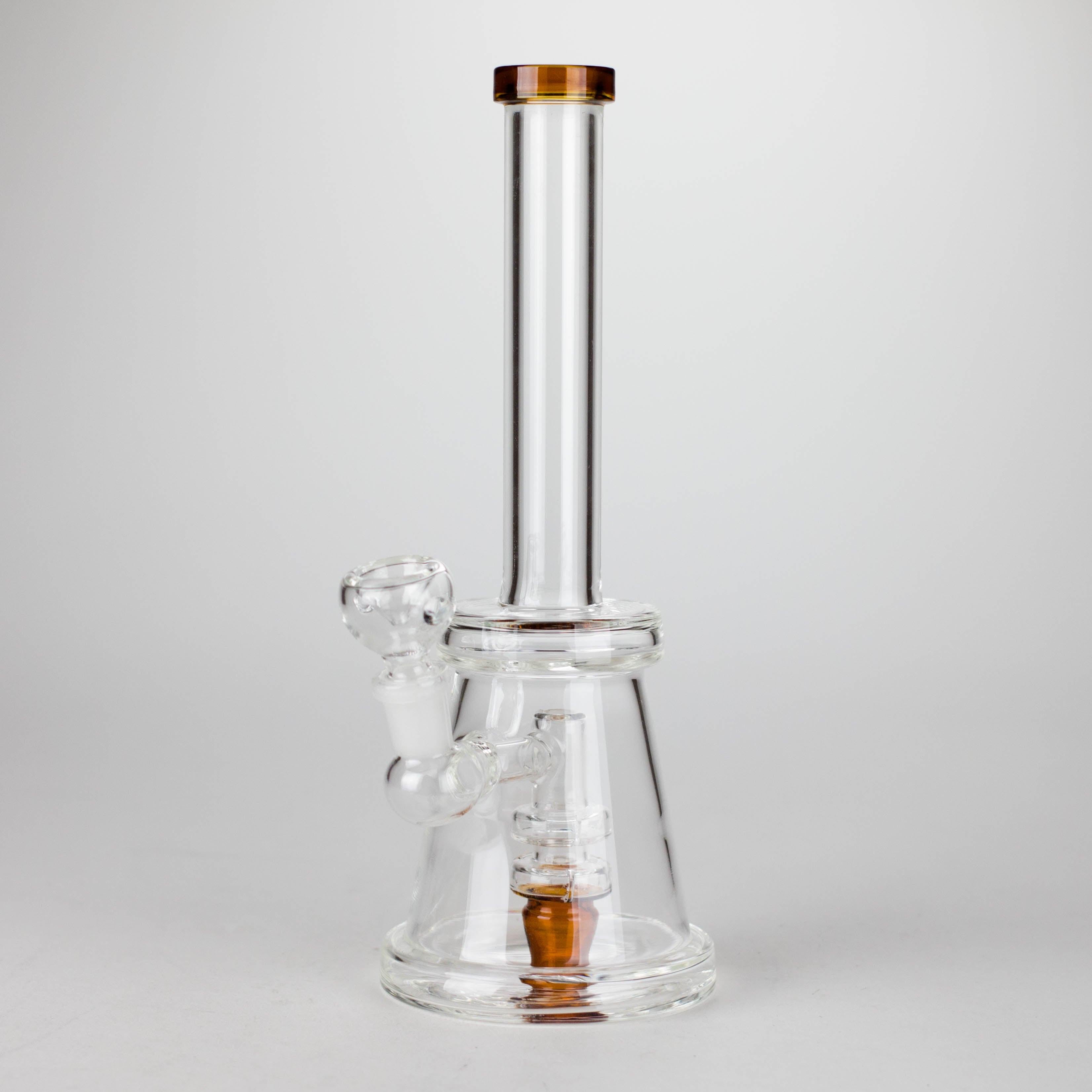 11" Glass Bong with Diffuser | 14mm Bowl Joint | Stemless Design