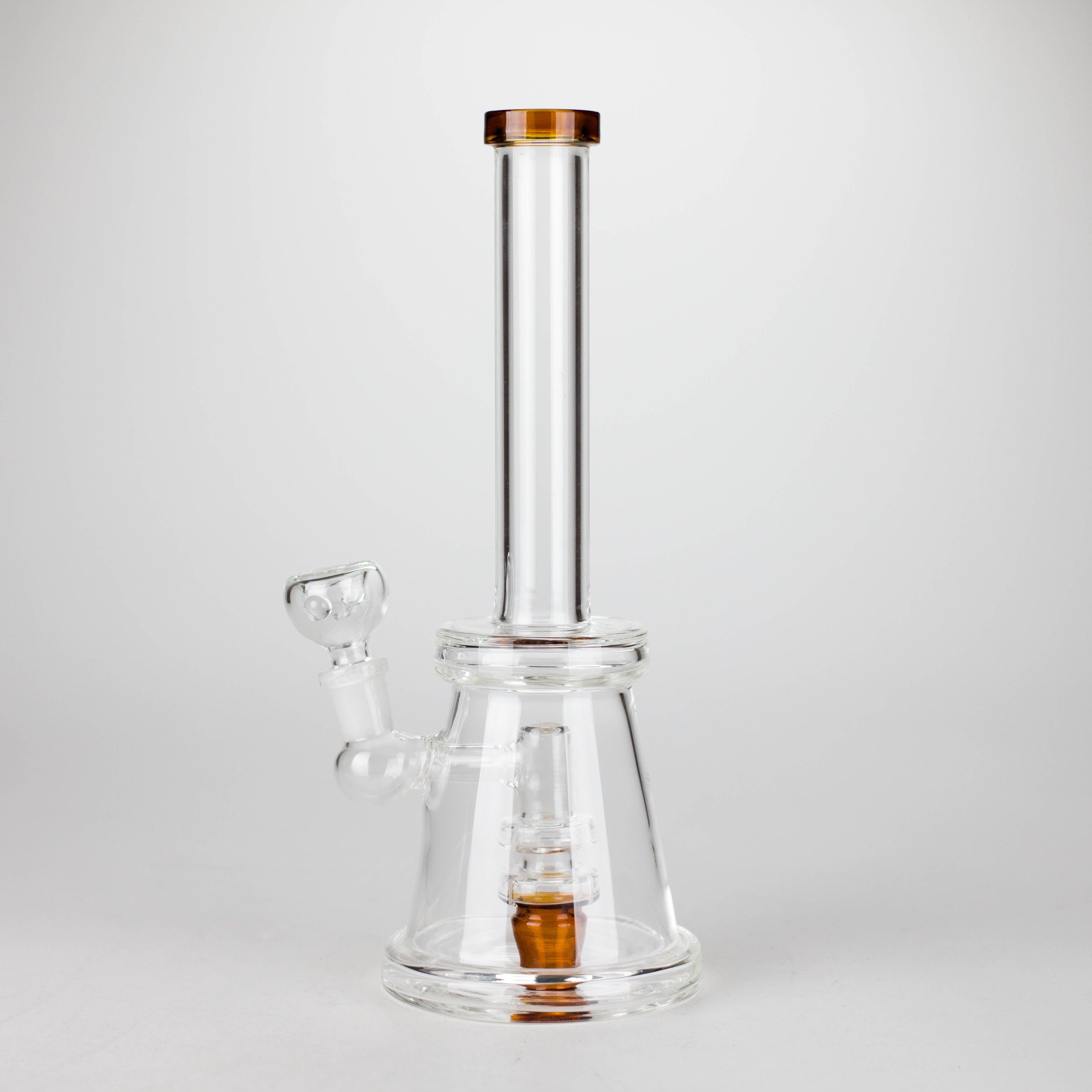 11" Glass Bong with Diffuser | 14mm Bowl Joint | Stemless Design