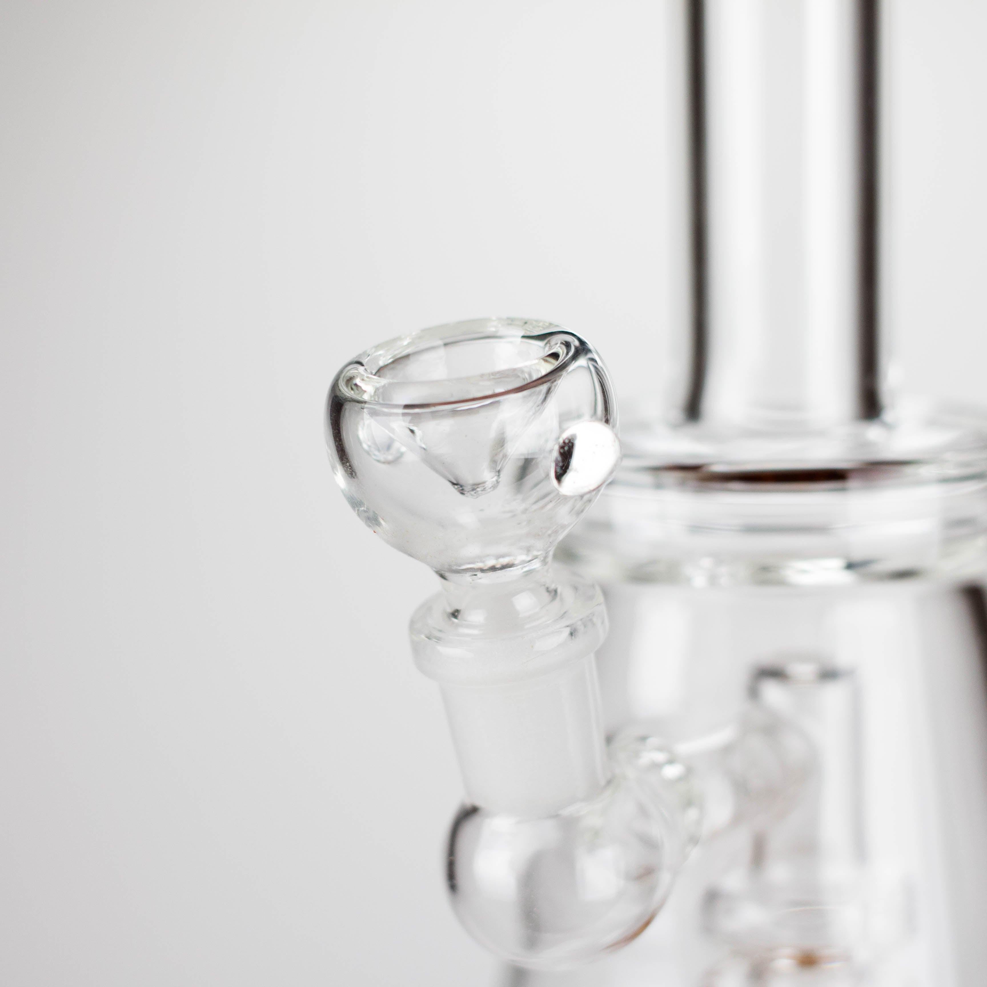 11" Glass Bong with Diffuser | 14mm Bowl Joint | Stemless Design