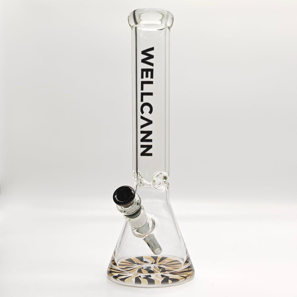Wellcann | 14" 7mm Psychedelic Thickened Beaker Glass Bong