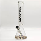 Wellcann | 14" 7mm Psychedelic Thickened Beaker Glass Bong