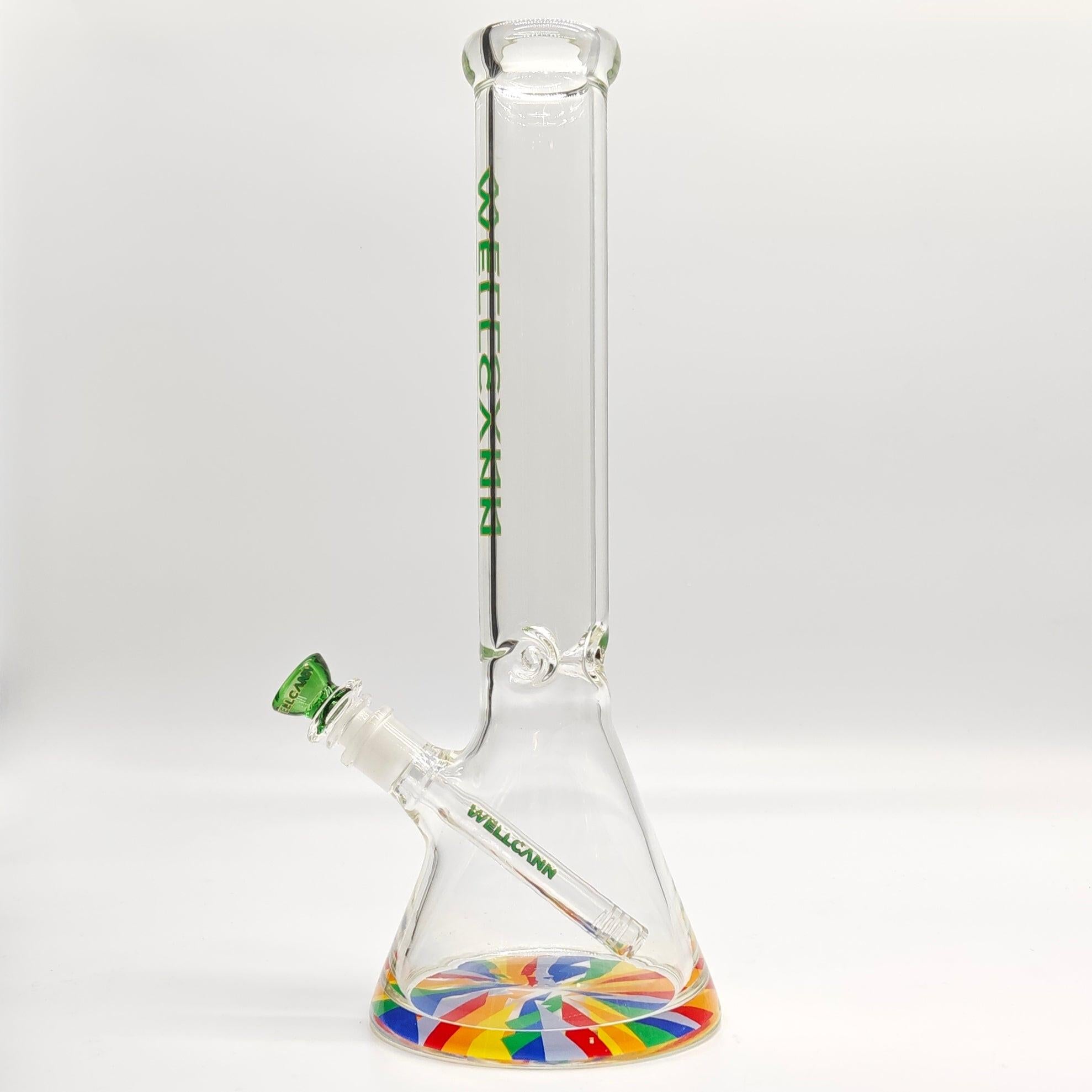 Wellcan | 15" 7mm Psychedelic Thickened Beaker Glass Bong Secondary image