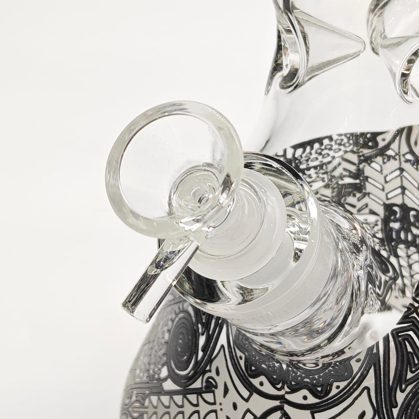 14" Glow in the dark 5mm Beaker Glass Bong