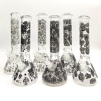 14" Glow in the dark 5mm Beaker Glass Bong