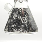 14" Glow in the dark 5mm Beaker Glass Bong