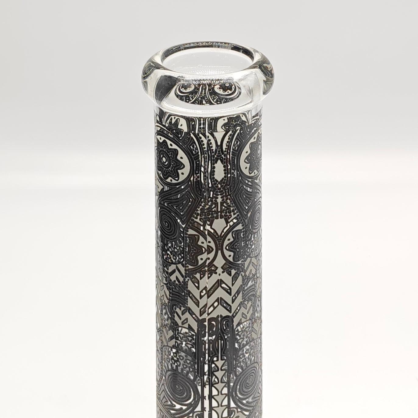 14" Glow in the dark 5mm Beaker Glass Bong