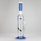 Armani Glass | 16" Double Percolator Bong – Premium Dual-Chamber Water Pipe