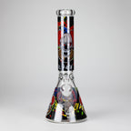 13.5" PsyClown Glass Bong – 7mm Thick Glass, Bold Psychedelic Clown Design