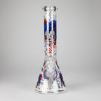 13.5" PsyClown Glass Bong – 7mm Thick Glass, Bold Psychedelic Clown Design