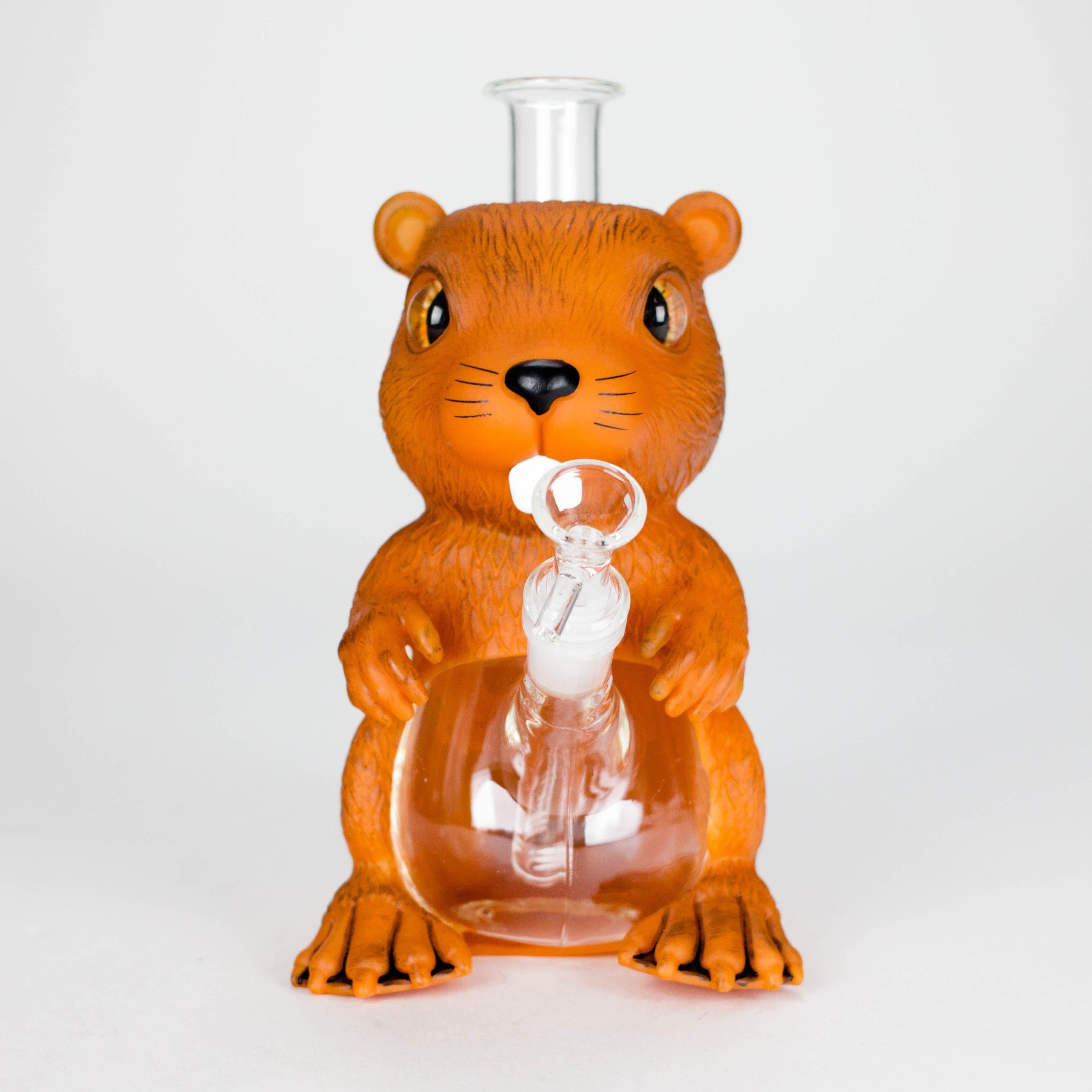 9" Arsenal Beaver Buddy Waterpipe – Brown [SMKZ184]