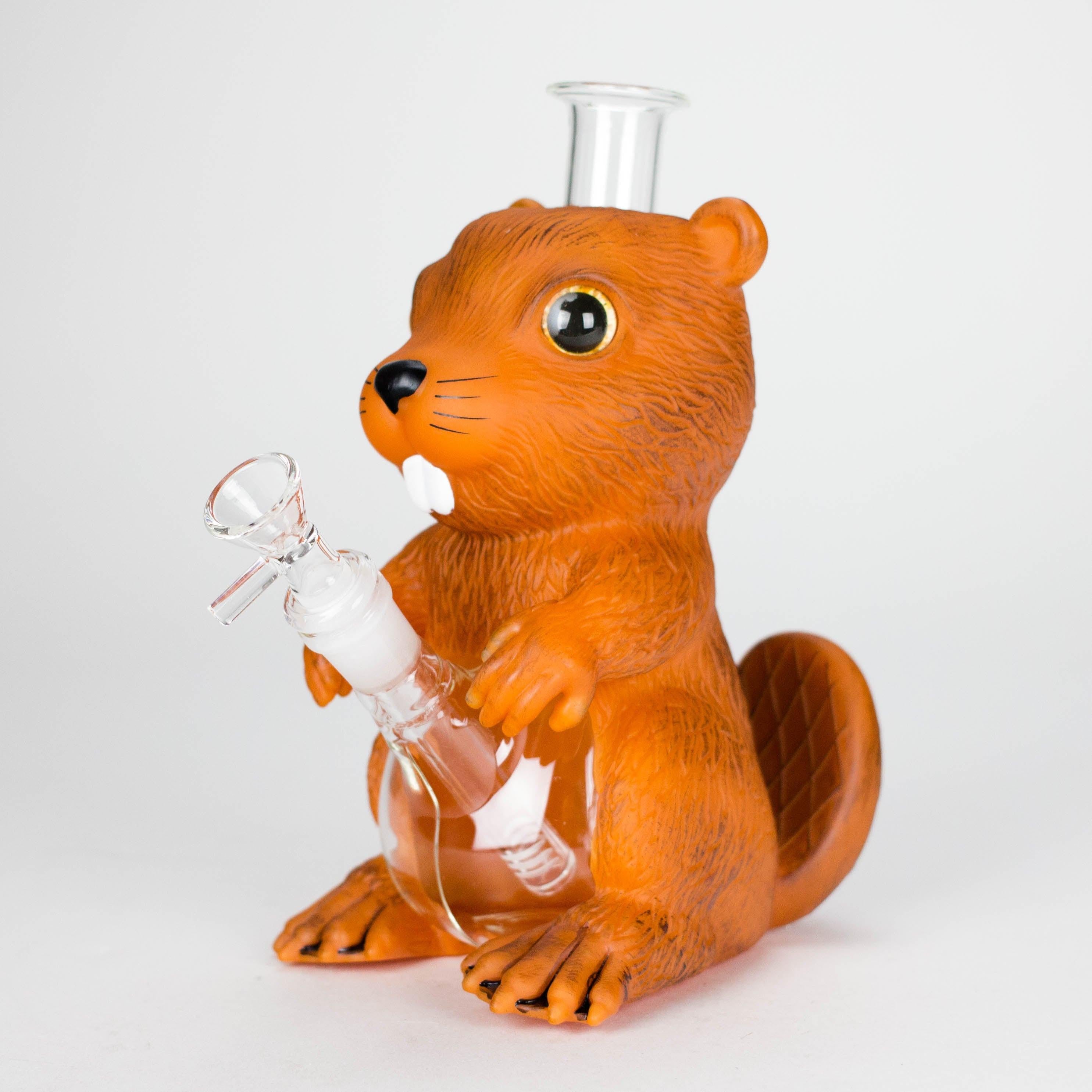 9" Arsenal Beaver Buddy Waterpipe – Brown [SMKZ184] Secondary image