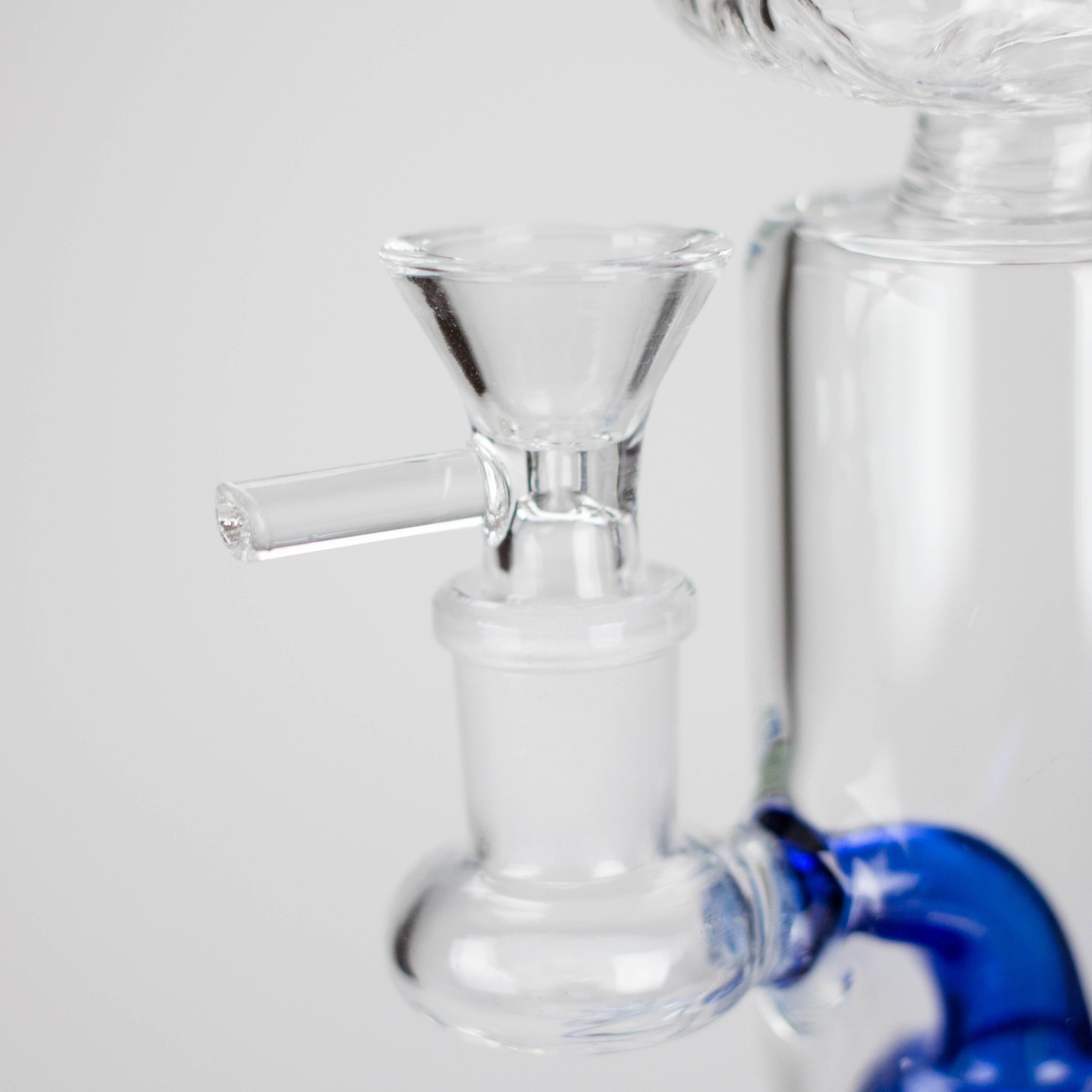 7″ Cartoon Character Glass Water Bong with Diffuser | 14mm Bowl Joint (C802x) Secondary image