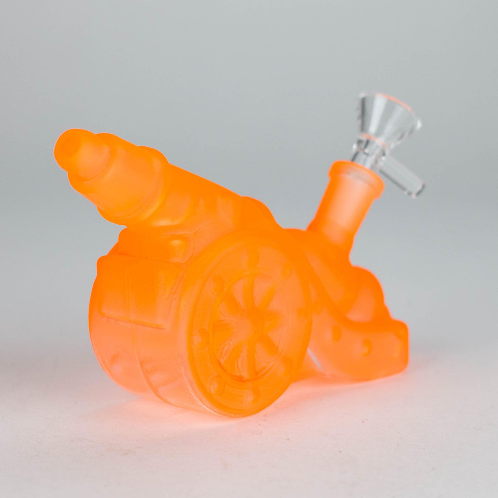 8.5" Neon Cannon Glass Bong
