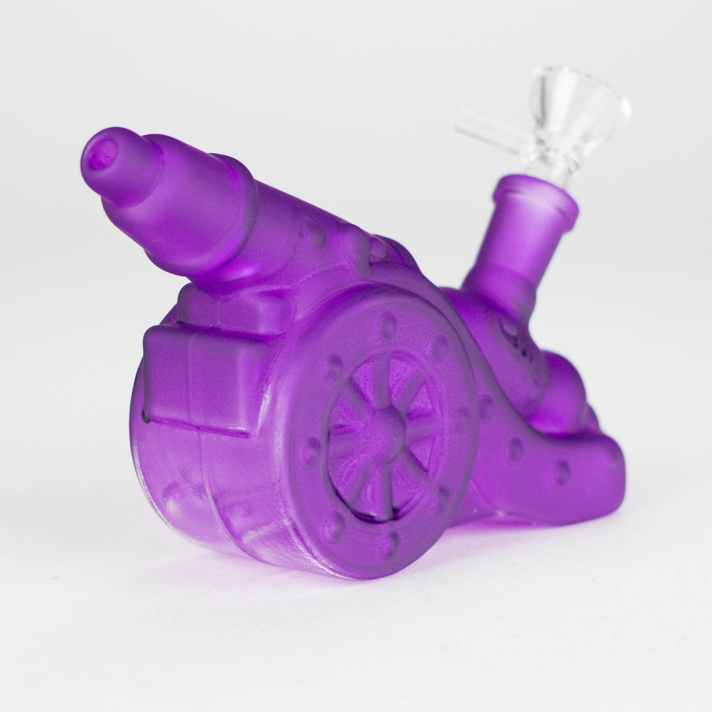 8.5" Neon Cannon Glass Bong