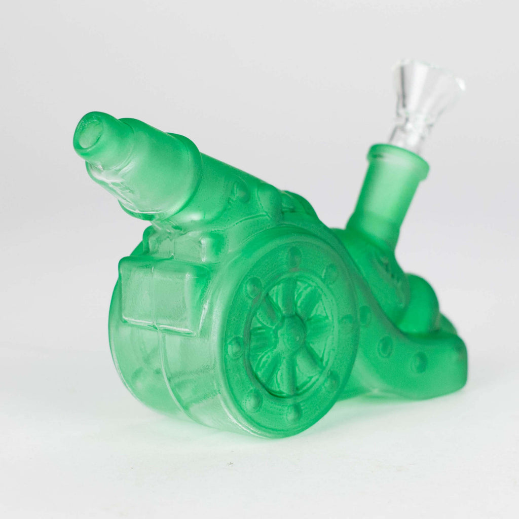 8.5" Neon Cannon Glass Bong