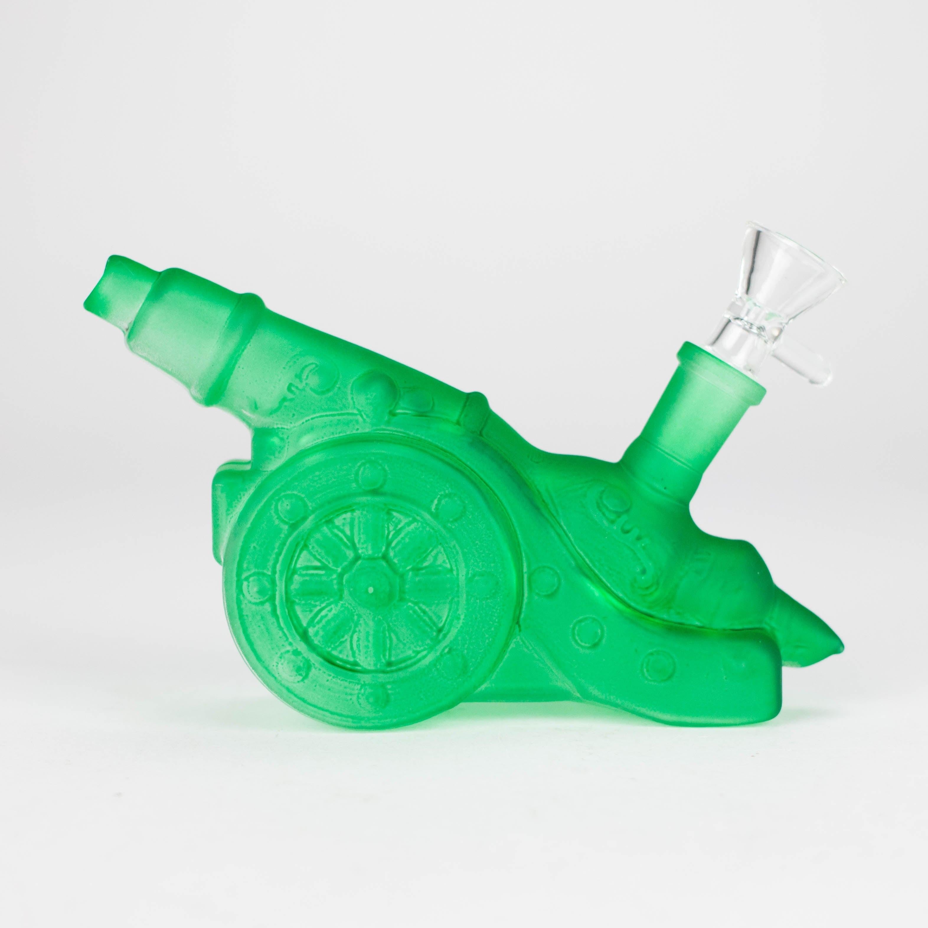 8.5" Neon Cannon Glass Bong