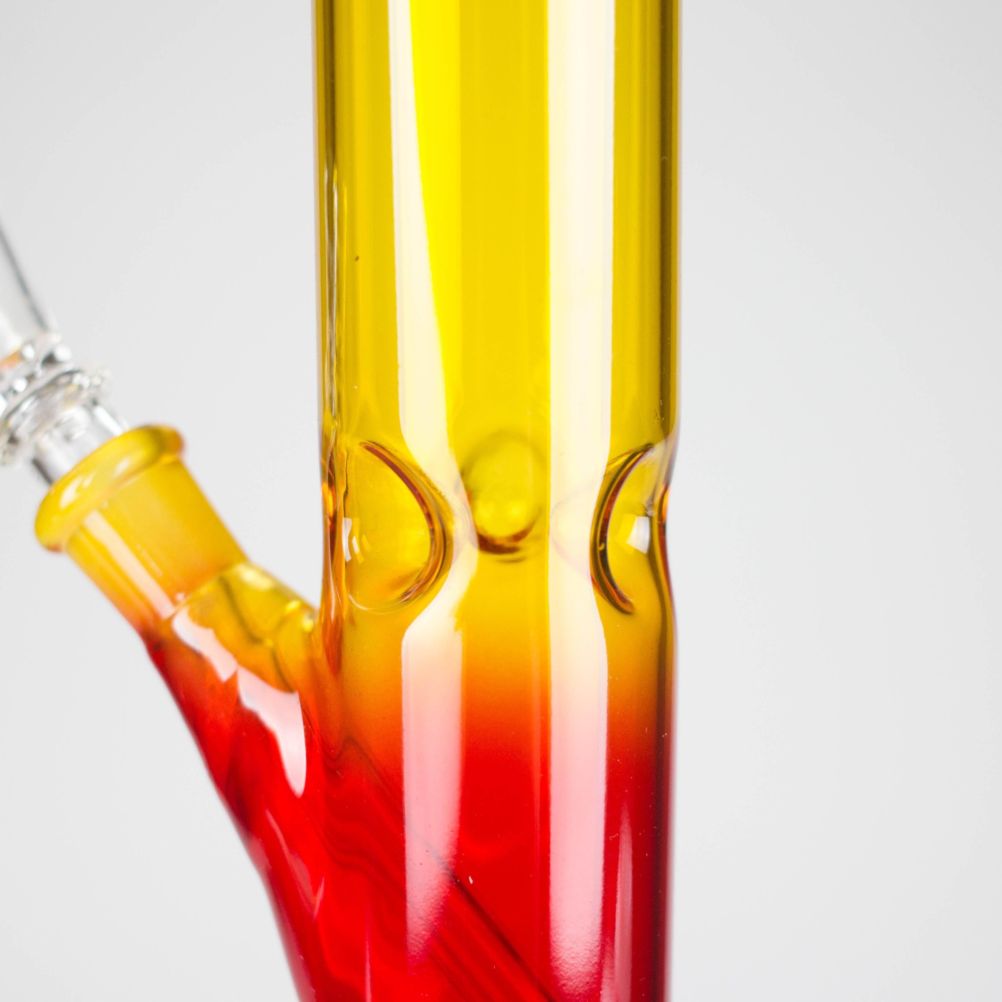 10" Rasta Straight Tube Water Pipe with Ice Catcher