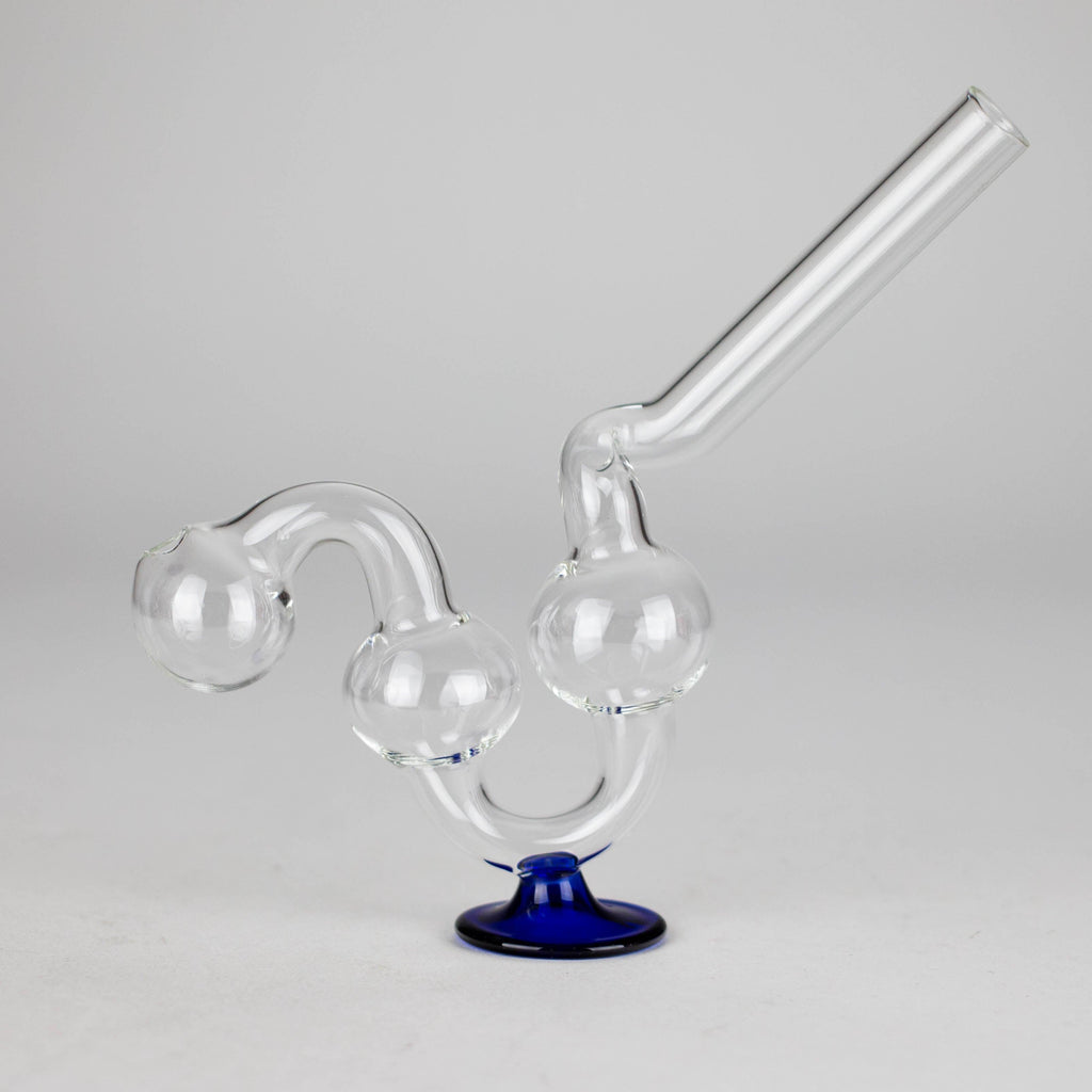 6" Stand Oil Burner Pipe – 2-Pack | Durable Glass, Assorted Colors