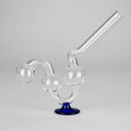 6" Stand Oil Burner Pipe – 2-Pack | Durable Glass, Assorted Colors