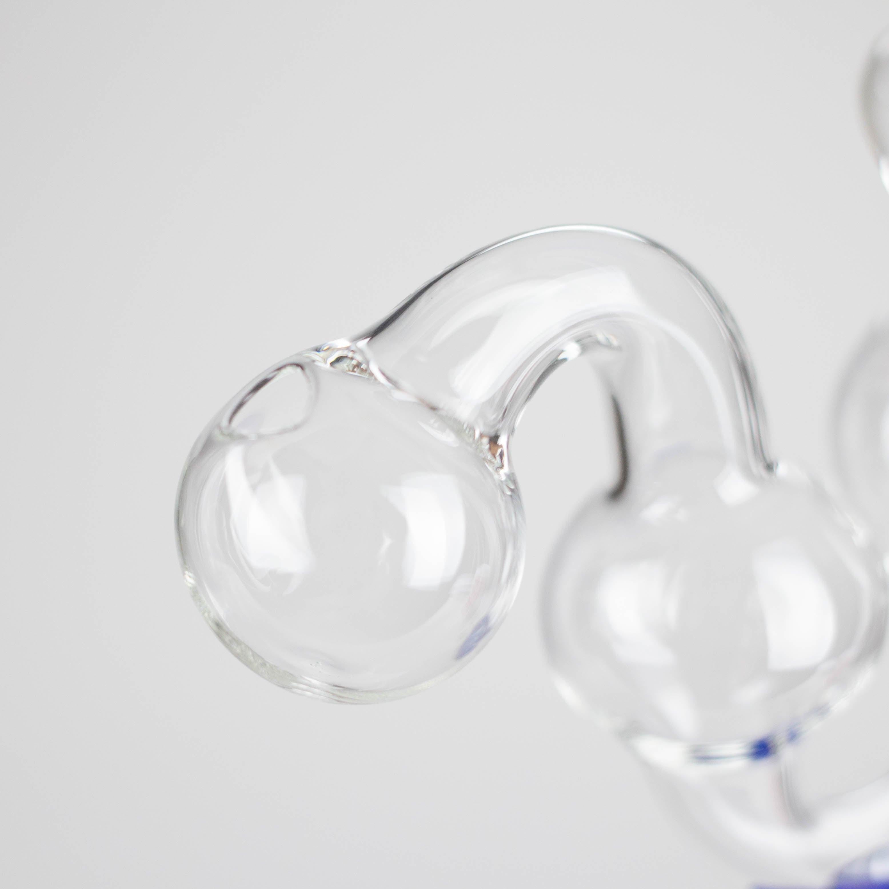 6" Stand Oil Burner Pipe – 2-Pack | Durable Glass, Assorted Colors