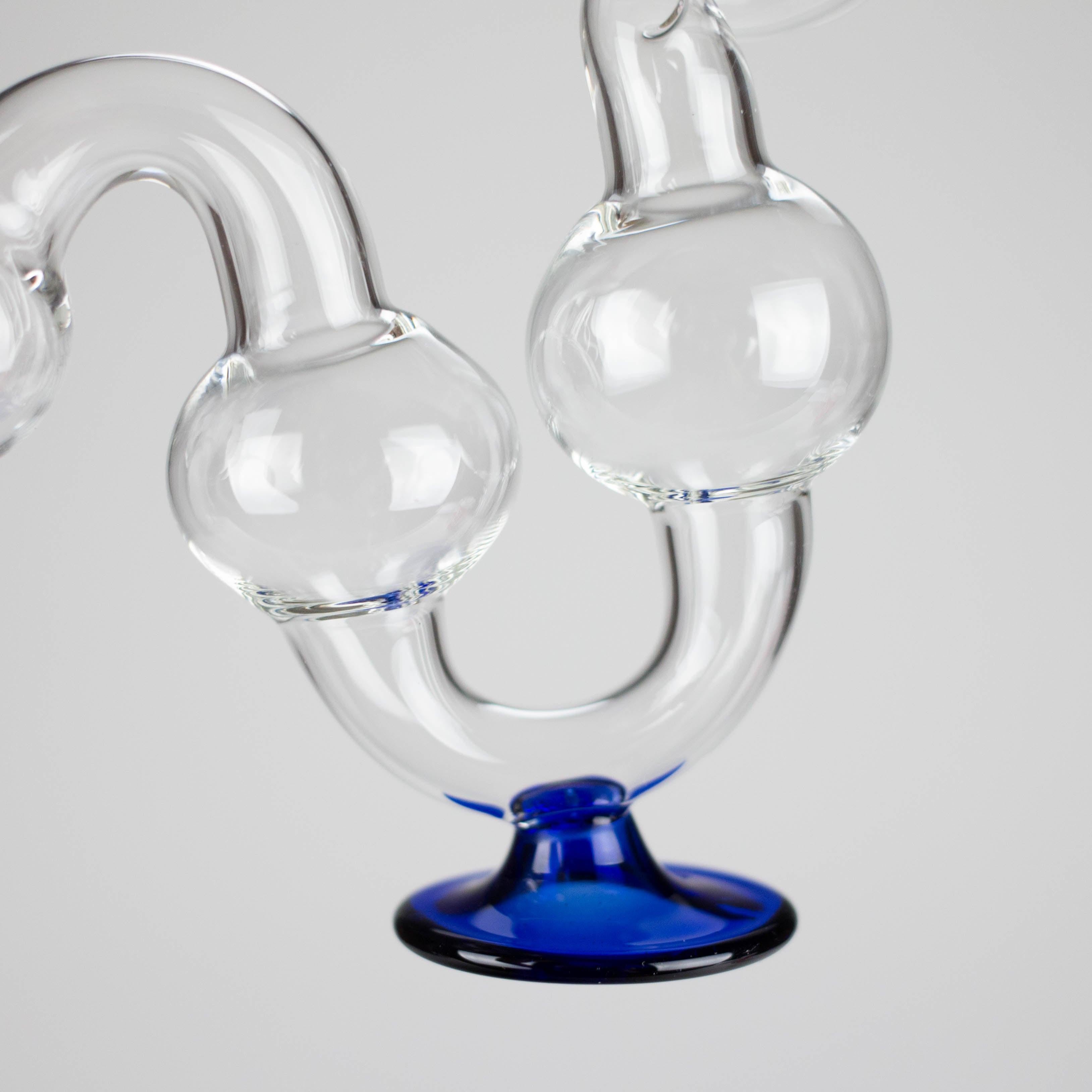 6" Stand Oil Burner Pipe – 2-Pack | Durable Glass, Assorted Colors