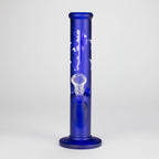 10" Straight Tube Water Pipe with Star Pattern | Durable Glass – Assorted Colors